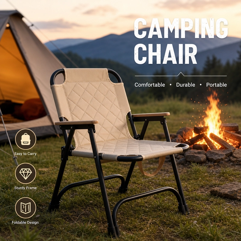 Outdoor Kemet Chair Portable Camping Dining Folding Chair - image 7
