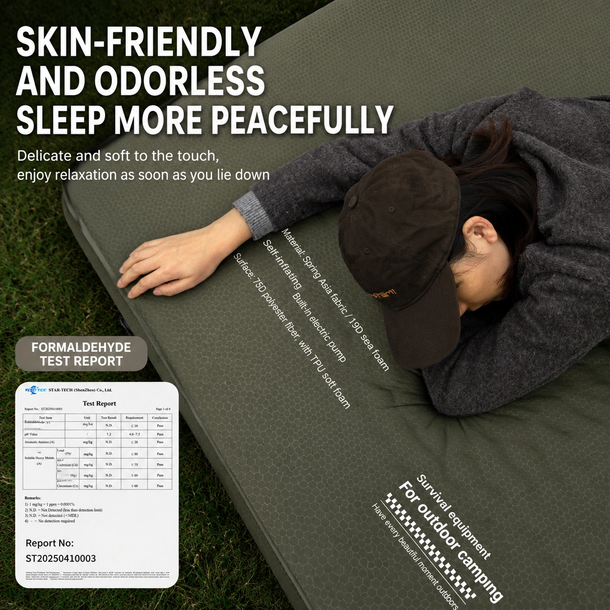 Mountainhiker Double Self Inflating Camping Mattress 10cm Thick 200x140cm - image 8