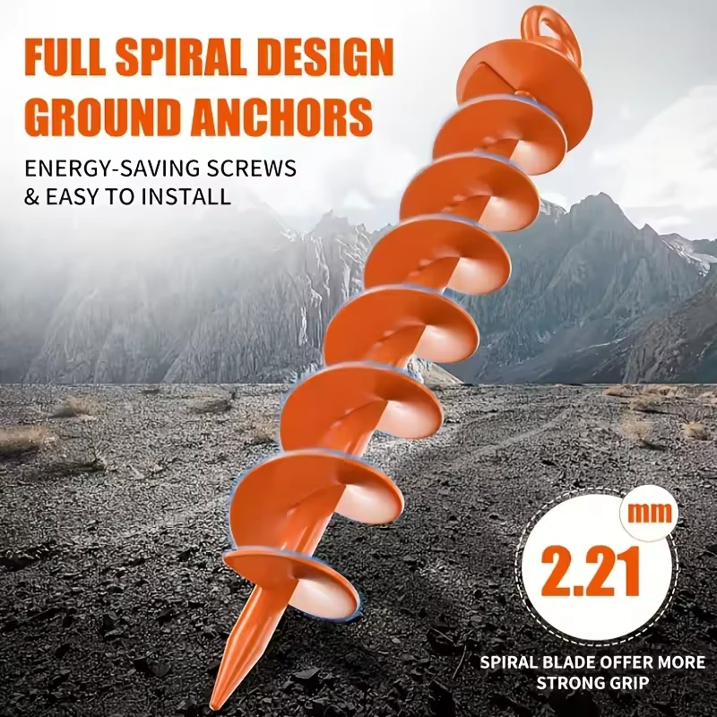 4PCS Ground Anchor Screw Stakes Heavy Duty Tent Gazebo Trampoline Auger Kit - image 2