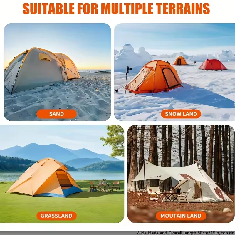 4PCS Ground Anchor Screw Stakes Heavy Duty Tent Gazebo Trampoline Auger Kit - image 5