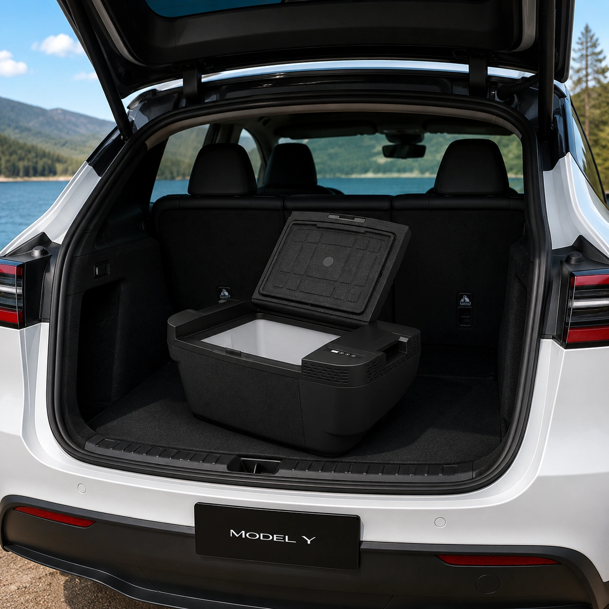 35L Car Fridge Freezer for Tesla Model Y Rear Trunk - image 1