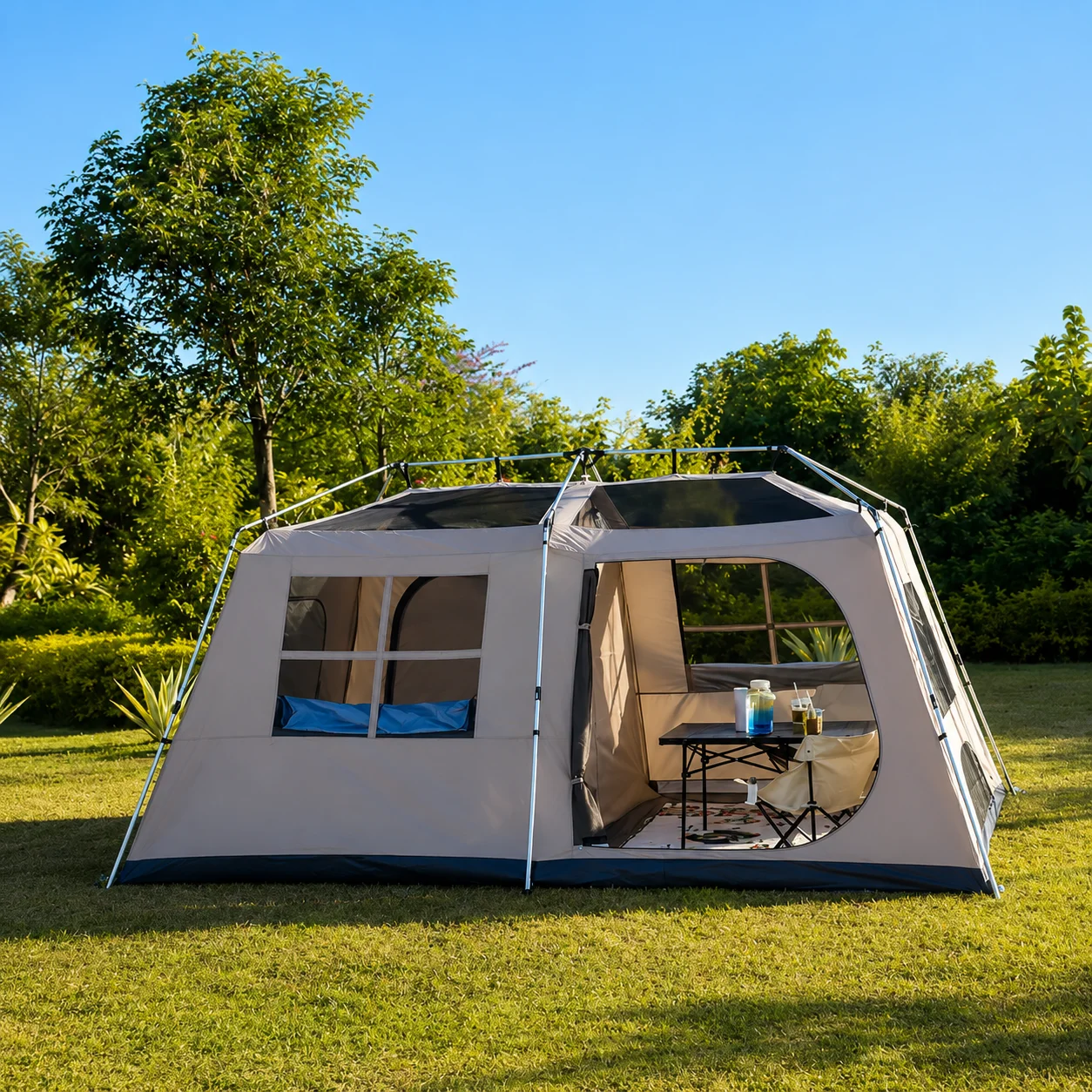 13㎡ Instant Cabin Camping Tent For Family - image 4