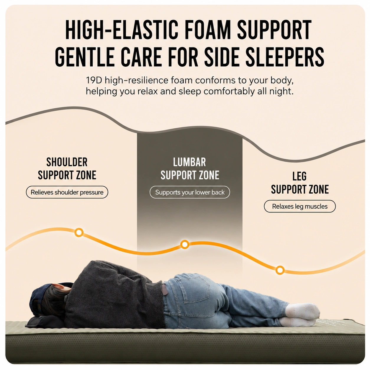 Mountainhiker Self Inflating Camping Mattress 10cm Thick Built-in Pump Single - image 3