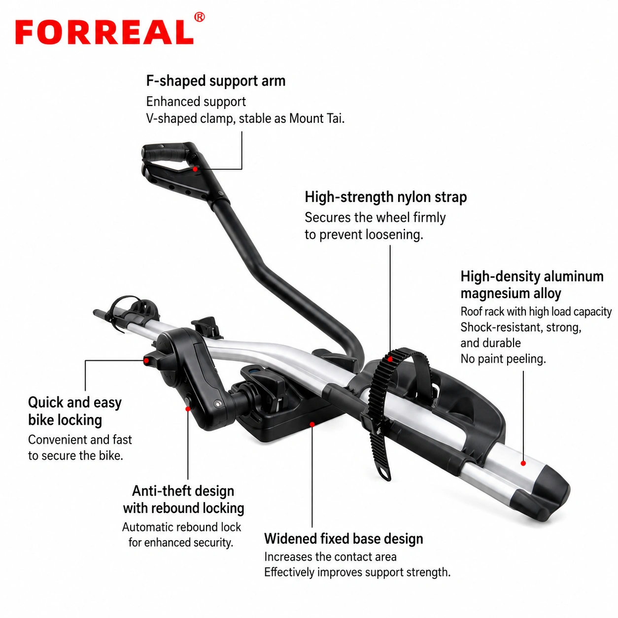 FORREAL Bike Roof Mount Rack Carrier - image 4